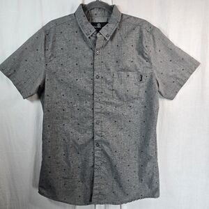Molokai Surf Co. Mens buttondown short-sleeved casual shirt size Large